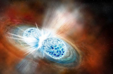 First detection of gravitational waves from a collision of neutron stars and first detection of radiation